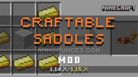 Craftable saddles Craftable Saddle - The Craftables Series